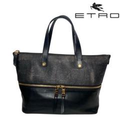 【極美品】ETRO エトロ　ペイズリー柄 レザー　ハンドバッグ 楽天市場】エトロ バッグ レディース ETRO ハンドバッグ