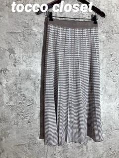 ニットジャガードフレアスカートlobliesロブリス tocco closet