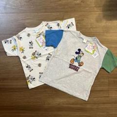 しまむら　ディズニー　ミッキー　トップス　2枚セット　100センチ