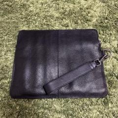 ブラックレザー クラッチバッグ ZARA