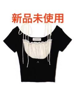 新品未使用 andmary Mew frill tops black - メルカリ