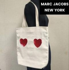 MARC JACOBS キャンバストートバッグ ポーチ付レッド