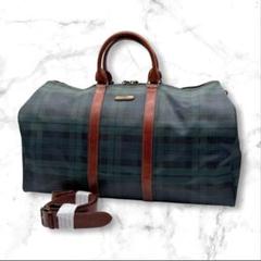 【美品】ラルフローレン タータンチェック ボストンバッグ ヴィンテージ グリーン POLO RALPH LAUREN - 【美品】ラルフローレン タータンチェック