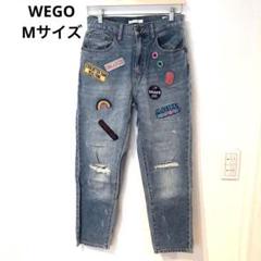 WEGO ワッペン ダメージジーンズ デニム Mサイズ