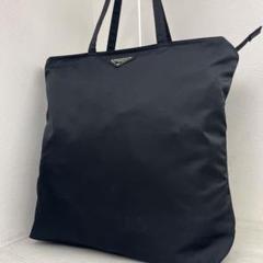 美品✨ PRADA プラダ トートバッグ エコバッグ 三角ロゴ 2VG051