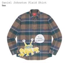 Supreme ダニエル ジョンストン シャツ タン Plaid Shirt