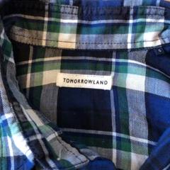 TOMRROW LANDO シャツ 七分丈 リネン混
