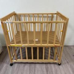 新品未使用 ヤトミ Happiness  ベビーベッド ソル BR401LB ヤトミのベビーベッドソル(BR401LB)です。 サイズは、奥行783×幅