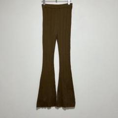 PHEENY フィーニー リブニット　フレア レギンス　パンツ
