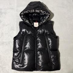 新品 未使用級 モンクレール サイズ1 ファー 黒 MONCLER ダウンベスト MONCLER - モンクレール MONCLER ダウンベストの通販 by KOMEHYO