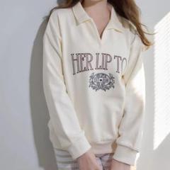 新品タグ付き⚫️Embroidery Polo Sweatshirt 2025年最新】embroidery polo sweatshirtの人気アイテム - メルカリ