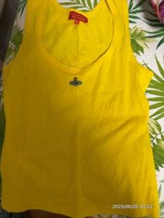 【人気】ヴィヴィアンウエストウッド　タンクトップ　オーブ　M　カーキ Vivienne Westwood MAN(ヴィヴィアンウエストウッドマン