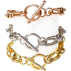 ハワイアンジュエリー マンテル チェーン　ブレスレットメンズサイズ