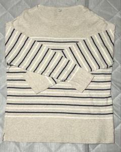 【UNIQLO】ネックが広い　ボーダーロンT XL（最近のL相当）オールシーズン