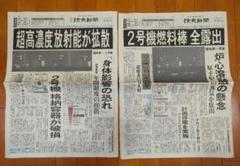 東日本大震災　2011/3/15　読売新聞　朝刊・夕刊