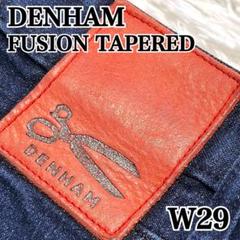 【美品】デンハム FUSION レギュラーテーパード デニムジーンズ ストレッチ
