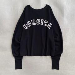 【美品✨】AP STUDIO CORSICA Vネックワッフルプルオーバー　ロゴ 美品✨】AP STUDIO CORSICA Vネックワッフルプルオーバー ロゴ