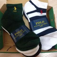 POLO RALPH LAURENラルフローレンメンズワンサイズ ソックス ６足