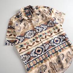 ラルフローレン　半袖シャツ　総柄　ペイズリー　ビッグサイズ　美品