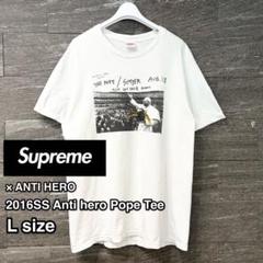 Supreme×ANTI HERO 16SS Antihero Pope Tee