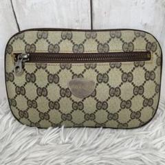 GUCCI ポーチ GGスプリーム ロゴ セカンドバッグ PVC