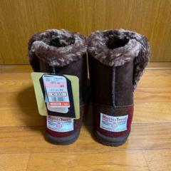新品 ハリスツイード ムートンブーツ Lサイズ