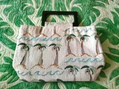 ヤシの木刺繍トートバッグ