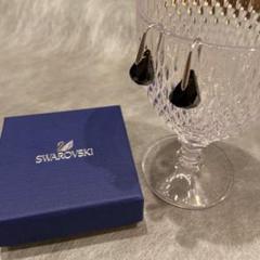スワロフスキー ピアス ブラック