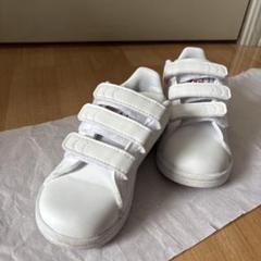 【adidas】 スタンスミス ホワイト/ピンク 15cm キッズスニーカー