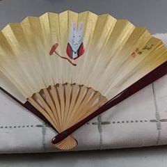 肉筆　今尾景祥　扇面　紅葉に小鳥　花鳥画　額装 肉筆 今尾景祥 扇面 紅葉に小鳥 花鳥画 額装