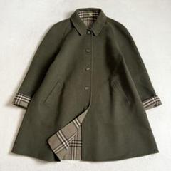 【美品】Burberrys ピーコート カシミア混 ダブルフェイス ネイビー 9 美品】Burberrys ピーコート カシミア混 ダブルフェイス 9号