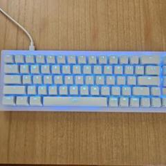 ホワイトバックライトXtrfy K5 コンパクト RGB 透過ホワイト 67キー