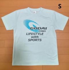 匿名配送 GODAI テニススクール 半袖 Tシャツ 青 S