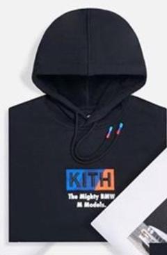 kith BMW ボックスロゴ 刺繍 パーカー kith tokyo