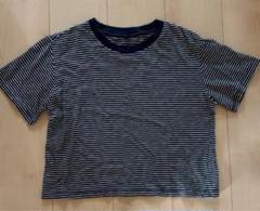 ユニクロ　ボーダーTシャツ　ショート丈