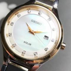 【新品!箱あり】ダイヤモンド飾りのセイコー モデル