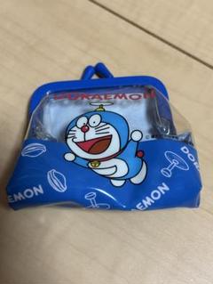 【平成レトロ】ドラえもん がま口小銭入れ ブルー