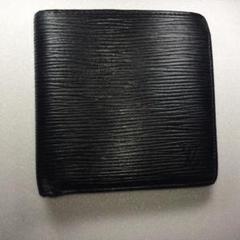 良品 ルイヴィトン エピ ポルトフォイユ 黒 折財布 M63542