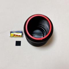 黒と赤のごみ箱　スポンジパッド付き　折りたたみ可能　コンパクト