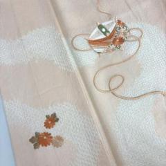 65%OFF【送料無料】 正絹 付け下げ 絞り 刺繍 紋なし T-4631 着物 袷 素敵なデザイン 着物・浴衣