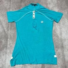 グッチ GUCCI (XL) 半袖ニット ggロゴ ハーフボタン 薄手