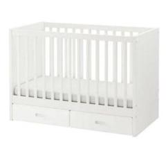 ＜引取り限定＞　IKEA STUVA ベビーベッド (引出し付き)