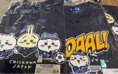 ちいかわ Tシャツ ハンドタオル サッカー 日本代表ver.