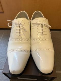 ベニル 28cm 新郎 ウェディング 結婚式 プレーントゥ 白 ホワイト ベニル 28cm 新郎 ウェディング 結婚式 プレーントゥ 白 ホワイト