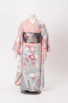 正絹振袖13 ⭐︎2/28までの出品 振袖 身丈165.5cm 裄丈68cm L 袷 桜 手毬 金通し ぼかし 赤 正絹
