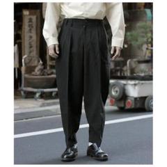 ノノット NONNOTTE 2タックワイドテーパード トラウザー ハードツイストのサムネイル