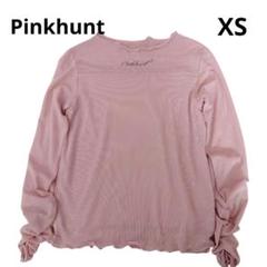 Pinkhunt フリル付き長袖トップス ピンク XS