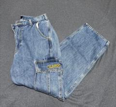 XLARGE ブルー カーゴデニム　34