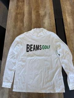 BEAMS GOLF モックネック　ロングスリーブシャツ ホワイト　Ｌのサムネイル