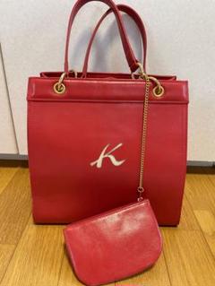 キタムラ ハンドバッグ トートバッグ 腕掛け レザー 赤 レッド 型押しロゴ Kitamura（バッグ ・ レッド/赤色系）のフリマアイテム一覧